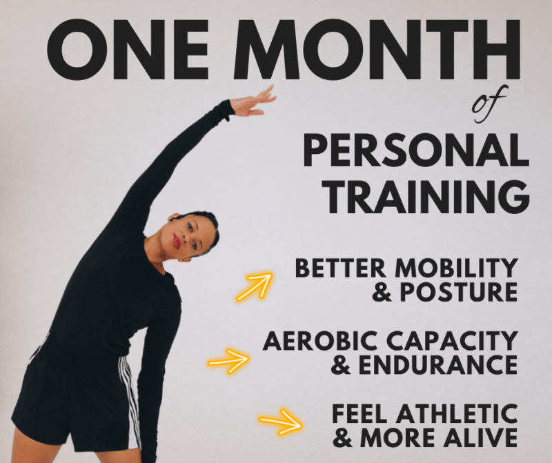 personal fitness training assessment with coach angel
